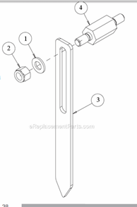 Page V Diagram and Parts List for MK-4030HY  MK Diamond Concrete Saw